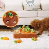 Carrot Hunt Interactive Dog Plush – 2-in-1 Puzzle & Chew Toy