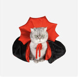 Dog & Cat Vampire Cloak – Halloween Costume for Small & Medium Pets