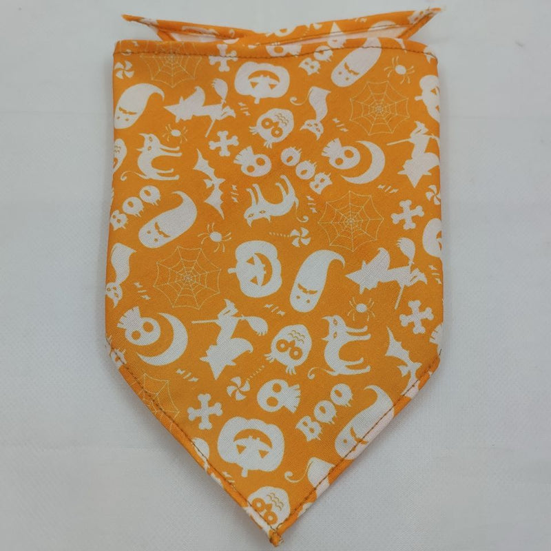 Spooky Paws Halloween Dog Bandanas – Washable Triangle Pet Scarfs