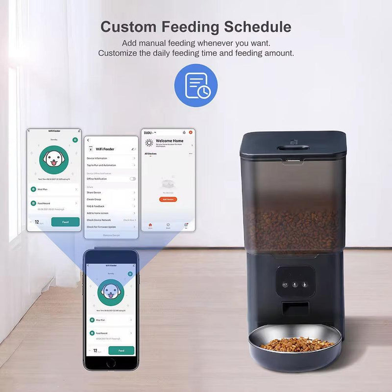 6L Smart WIFI Automatic Pet Feeder APP Control Cat Food Dispenser Automatic Dog Feeder Pet Timing Voice Dog Products