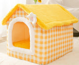 Foldable Dog House & Cat Bed – Warm Winter Villa for Pets