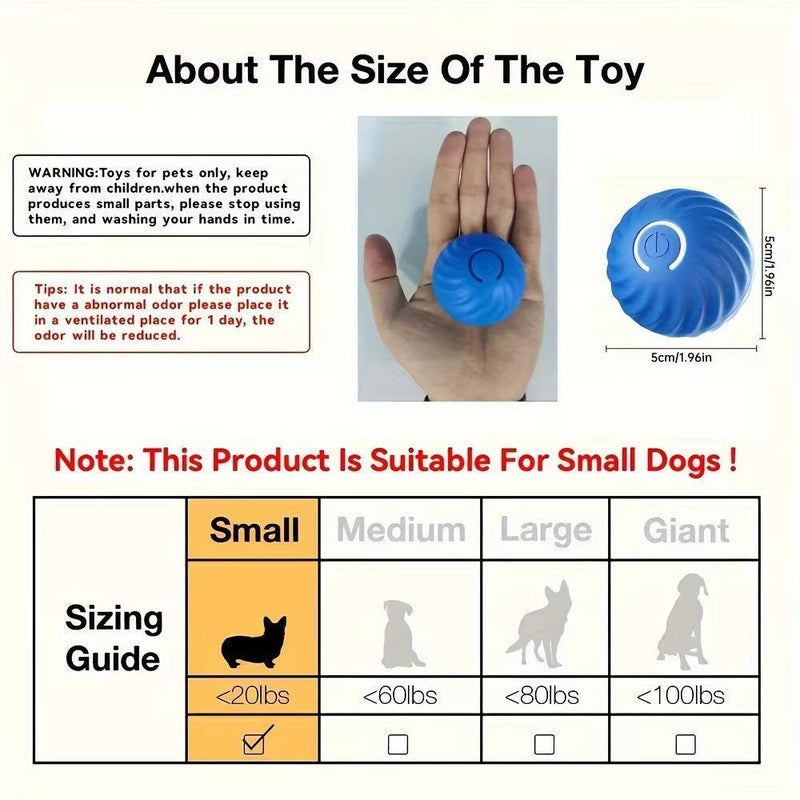 Smart Dog Toy Ball Electronic Interactive Dog Toy Moving Ball Automatic Jump Roll Ball for Puppy Birthday Gift Cat Dog Product