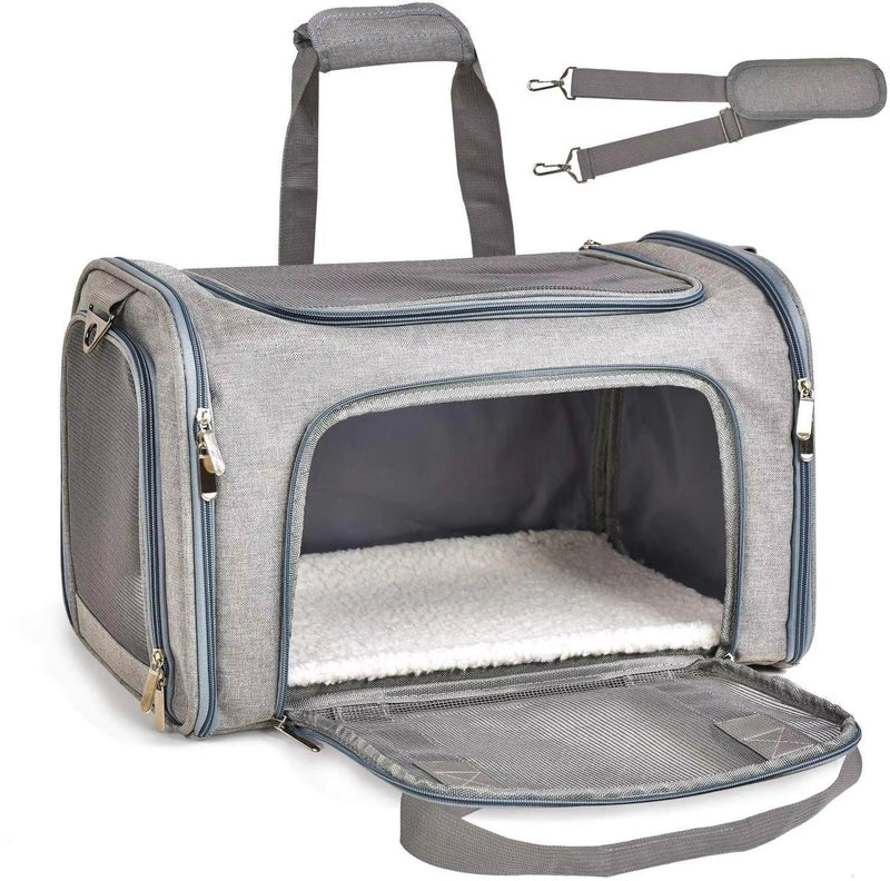 Pet Carrier for Small Medium Cats Dogs Puppies Airline Approved Small Dog Carrier Soft Sided Collapsible Puppy Dog Travel Bag