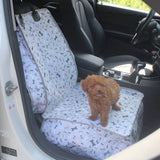 Back Seat Cover for Dogs – Bone Pattern, Waterproof Oxford Fabric Protector