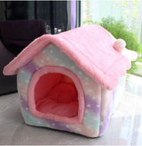 Foldable Dog House & Cat Bed – Warm Winter Villa for Pets