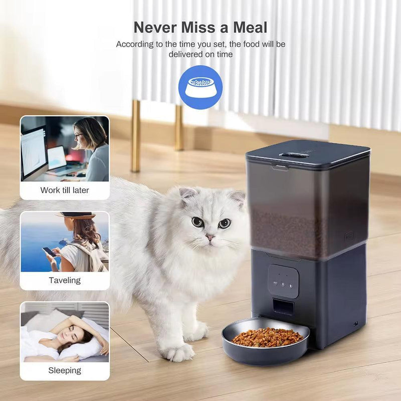 6L Smart WIFI Automatic Pet Feeder APP Control Cat Food Dispenser Automatic Dog Feeder Pet Timing Voice Dog Products