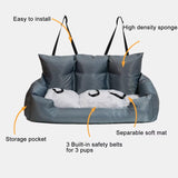 Travel Bolster Safety Large Dog Car Seat Bed for Cat Luxury Dog Beds Pet Backseat Cover Pet Beds Pet Seat Designer Dog Products