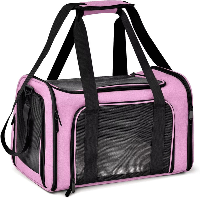 Pet Carrier for Small Medium Cats Dogs Puppies Airline Approved Small Dog Carrier Soft Sided Collapsible Puppy Dog Travel Bag