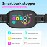 Rechargeable Smart Anti-Bark Collar with HD Display - Waterproof & Effective Bark Control for Dogs!