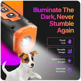 Rechargeable Anti-Bark Dog Deterrent Device with LED Flashlight