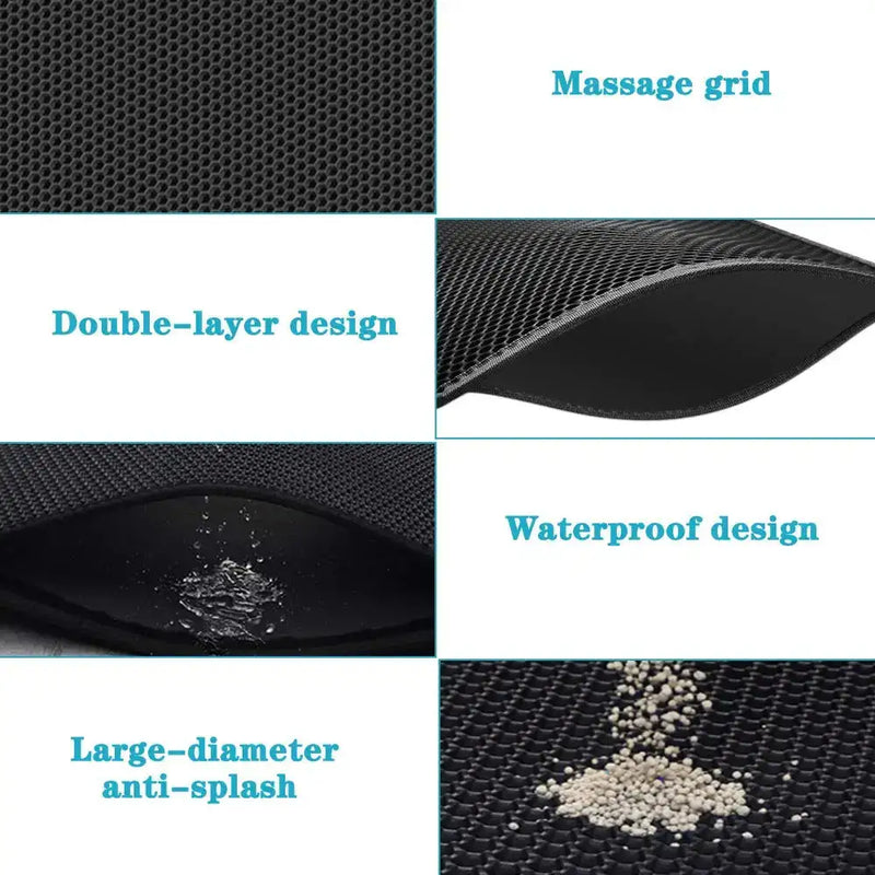 Waterproof EVA Double Layer Cat Litter Trapping Mat