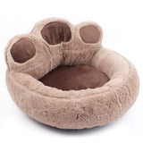 Paw-Shaped Washable Sleeping Dog Bed