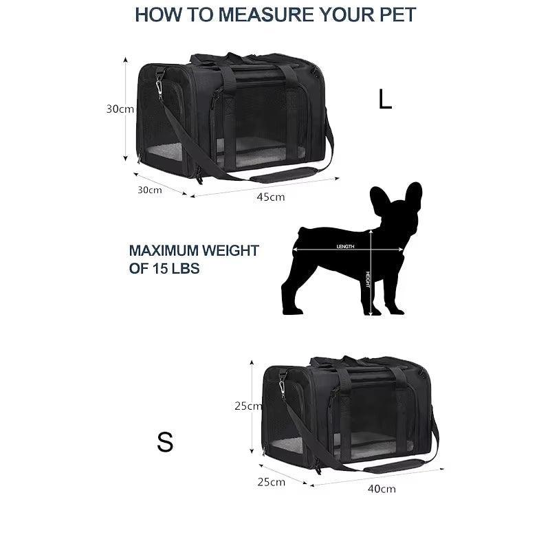 Pet Carrier for Small Medium Cats Dogs Puppies Airline Approved Small Dog Carrier Soft Sided Collapsible Puppy Dog Travel Bag