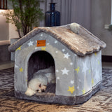 Foldable Dog House & Cat Bed – Warm Winter Villa for Pets