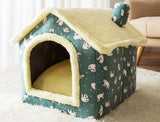 Foldable Dog House & Cat Bed – Warm Winter Villa for Pets