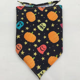 Spooky Paws Halloween Dog Bandanas – Washable Triangle Pet Scarfs