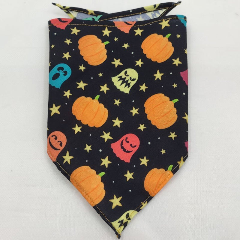 Spooky Paws Halloween Dog Bandanas – Washable Triangle Pet Scarfs