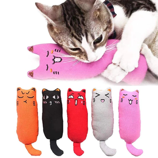 Rustle Sound Catnip Toy – Plush Thumb Pillow for Cats & Kittens