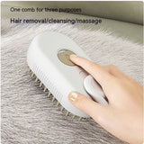 3-in-1 Electric Pet Brush - Steam, Massage, and Hair Removal