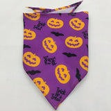 Spooky Paws Halloween Dog Bandanas – Washable Triangle Pet Scarfs