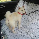 Back Seat Cover for Dogs – Bone Pattern, Waterproof Oxford Fabric Protector