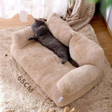 Luxury Plush Pet Bed Sofa – Warm Nest for Cats & Dogs