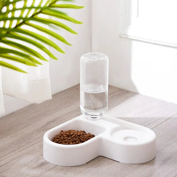 Automatic 2-in-1 Pet Feeder with Water Fountain – Convenient, No-Electricity Feeding Solution