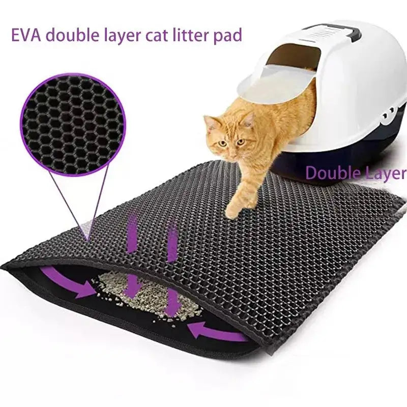 Waterproof EVA Double Layer Cat Litter Trapping Mat